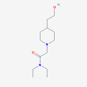 molecular formula C13H26N2O2 B1475816 N,N-diethyl-2-(4-(2-hydroxyethyl)piperidin-1-yl)acetamide CAS No. 1156469-13-4