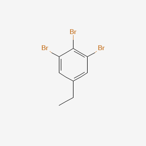 molecular formula C8H7Br3 B14758167 1,2,3-Tribromo-5-ethylbenzene 