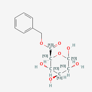 molecular formula C13H16O7 B14758258 Benzyl D-Glucuronate-13C6 