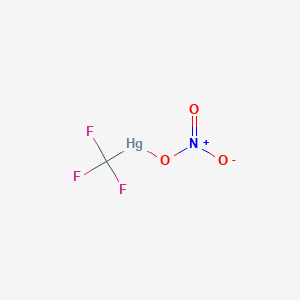 molecular formula CF3HgNO3 B14758433 Mercury, (nitrate-O)(trifluoromethyl)- CAS No. 461-40-5