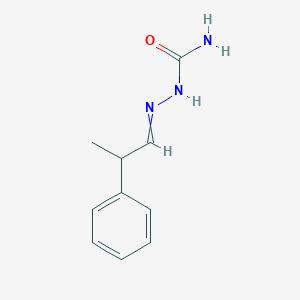 molecular formula C10H13N3O B14758513 Hydrazinecarboxamide, 2-(2-phenylpropylidene)- CAS No. 1567-36-8
