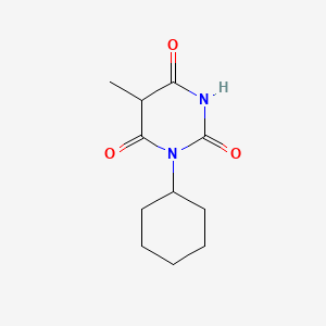 molecular formula C11H16N2O3 B14758527 1-Cyclohexyl-5-methylbarbituric acid CAS No. 834-90-2