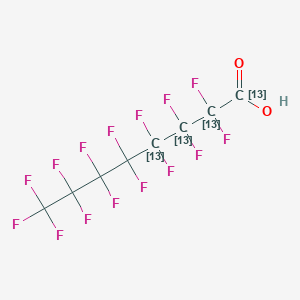 molecular formula C8HF15O2 B14758538 Perfluoro-n-[1,2,3,4-13C4]-octanoic acid CAS No. 960315-48-4