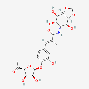 molecular formula C23H29NO12 B14758642 Epihygromycin CAS No. 75081-92-4