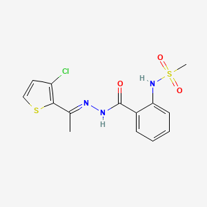 molecular formula C14H14ClN3O3S2 B14758657 P2X receptor-1 