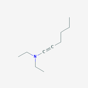 molecular formula C10H19N B14758678 N,N-Diethylhex-1-yn-1-amine CAS No. 924-34-5
