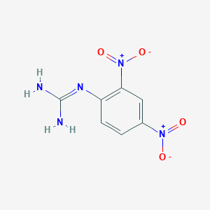 molecular formula C7H7N5O4 B14758692 2-(2,4-Dinitrophenyl)guanidine CAS No. 951-66-6