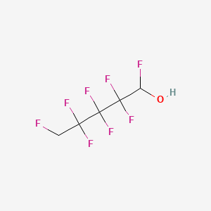 molecular formula C5H4F8O B14758758 1,2,2,3,3,4,4,5-Octafluoropentan-1-ol CAS No. 1513-96-8