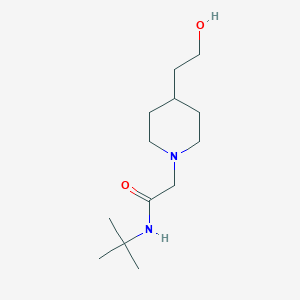 molecular formula C13H26N2O2 B1475883 N-(tert-butyl)-2-(4-(2-hydroxyethyl)piperidin-1-yl)acetamide CAS No. 2098062-70-3