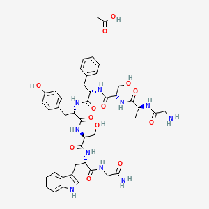 molecular formula C44H56N10O13 B14758838 Leucokinin VIII acetate 