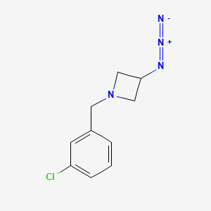 molecular formula C10H11ClN4 B1475887 3-Azido-1-(3-chlorobenzyl)azetidine CAS No. 2098078-31-8