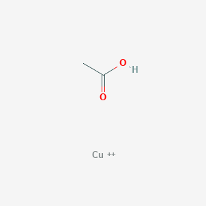 molecular formula Cu(CH3COO)2<br>C4H6CuO4 B147589 Copper(II)acetate CAS No. 142-71-2