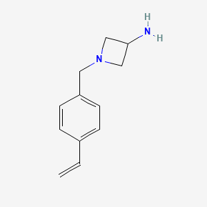 molecular formula C12H16N2 B1475891 1-(4-Vinylbenzyl)azetidin-3-amine CAS No. 2092061-18-0