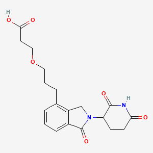 molecular formula C19H22N2O6 B14758957 Phthalimidinoglutarimide-C3-O-C2-acid 