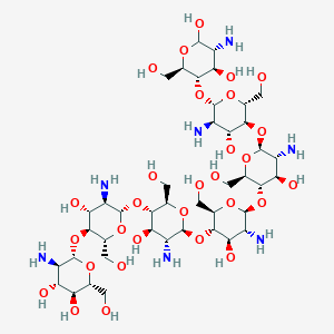 molecular formula C42H79N7O29 B14758980 Chitoheptaose 7HCl 