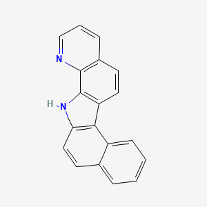 molecular formula C19H12N2 B14759002 13H-Benzo(g)pyrido(2,3-a)carbazole CAS No. 207-88-5