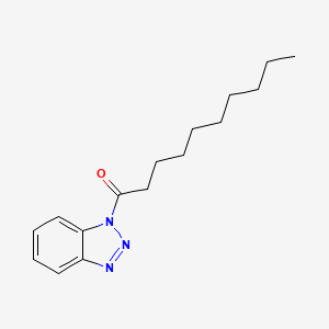 molecular formula C16H23N3O B14759088 1-Decanoylbenzotriazole 