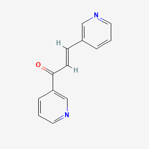 molecular formula C13H10N2O B14759101 1,3-Di(pyridin-3-yl)prop-2-en-1-one 