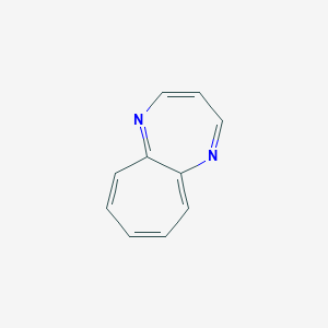 molecular formula C10H8N2 B14759132 Cyclohepta[b][1,4]diazepine CAS No. 257-29-4