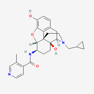 molecular formula C27H31N3O4 B14759195 MOR antagonist NAP 