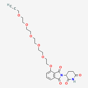 molecular formula C26H32N2O10 B14759199 Thalidomide-O-PEG5-propargyl 