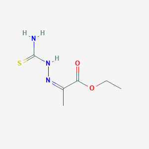 molecular formula C6H11N3O2S B14759217 ethyl (2Z)-2-(carbamothioylhydrazinylidene)propanoate CAS No. 1114-98-3
