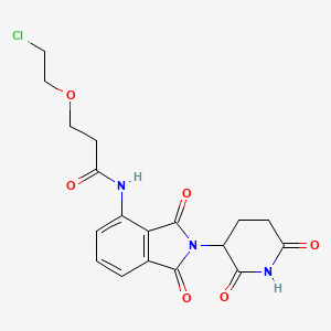 molecular formula C18H18ClN3O6 B14759225 Pomalidomide-CO-PEG1-C2-Cl 