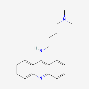 molecular formula C19H23N3 B14759247 N~4~-(Acridin-9-yl)-N~1~,N~1~-dimethylbutane-1,4-diamine CAS No. 970-09-2