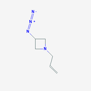 molecular formula C6H10N4 B1475925 1-Allyl-3-azidoazetidine CAS No. 2097976-74-2