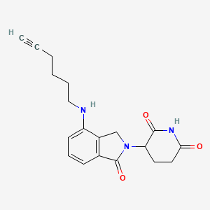 molecular formula C19H21N3O3 B14759287 Lenalidomide-C4-alkyne 