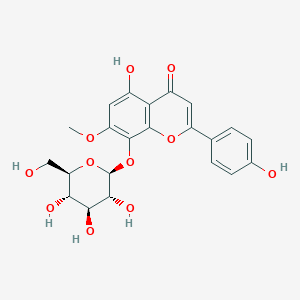 molecular formula C22H22O11 B14759329 5,8,4'-Trihydroxy-7-methoxyflavone 8-O-glucoside 