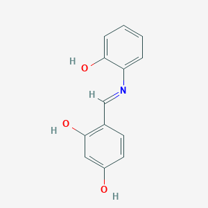 molecular formula C13H11NO3 B14759366 Benzene-1,3-diol, 4-(2-hydroxyphenyliminomethyl)- CAS No. 1761-59-7