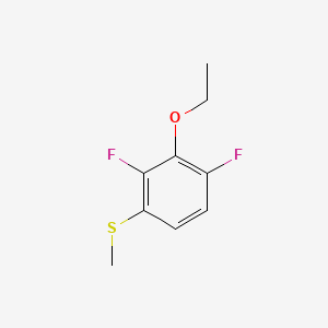 molecular formula C9H10F2OS B14759420 (3-Ethoxy-2,4-difluorophenyl)(methyl)sulfane 