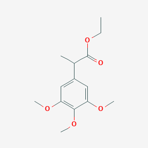 molecular formula C14H20O5 B14759467 2-(3,4,5-Trimethoxyphenyl)propanoic acid ethyl ester 