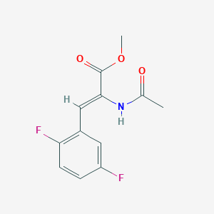 molecular formula C12H11F2NO3 B14759505 Methyl (E)-2-acetamido-3-(2,5-difluorophenyl)acrylate 