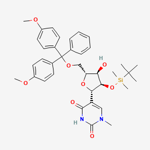 molecular formula C37H46N2O8Si B14759514 5'-O-(4,4'-Dimethoxitrityl)-2'-O-(tert-butyldimethylsilyl)-1-N-methylpseudouridine 