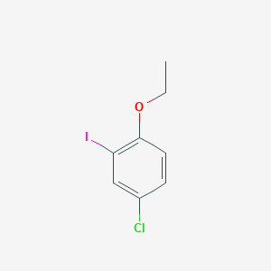 molecular formula C8H8ClIO B14759530 4-Chloro-1-ethoxy-2-iodo-benzene 