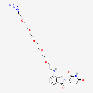 molecular formula C25H36N6O8 B14759578 Lenalidomide-PEG5-C2-azide 