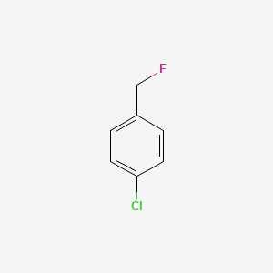 molecular formula C7H6ClF B14759641 1-Chloro-4-(fluoromethyl)benzene CAS No. 352-12-5