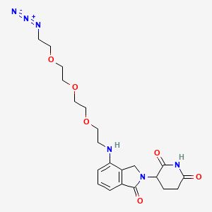 molecular formula C21H28N6O6 B14759652 Lenalidomide-PEG3-C2-azide 