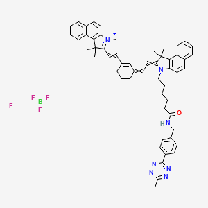 molecular formula C55H58BF4N7O B14759793 Cyanine7.5 tetrazine 