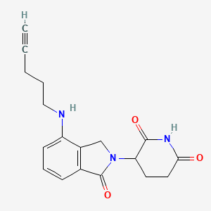 molecular formula C18H19N3O3 B14759812 Lenalidomide-C3-alkyne 