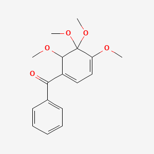 molecular formula C17H20O5 B14759820 Phenyl-(4,5,5,6-tetramethoxy-1-cyclohexa-1,3-dienyl)methanone 