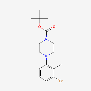 molecular formula C16H23BrN2O2 B14759838 tert-Butyl 4-(3-bromo-2-methylphenyl)piperazine-1-carboxylate 