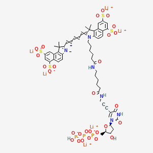 molecular formula C58H63Li6N6O28P3S4 B14759905 Sulfo-Cyanine5.5 dUTP 