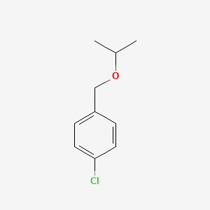 molecular formula C10H13ClO B14759946 1-Chloro-4-{[(propan-2-yl)oxy]methyl}benzene CAS No. 1200-10-8