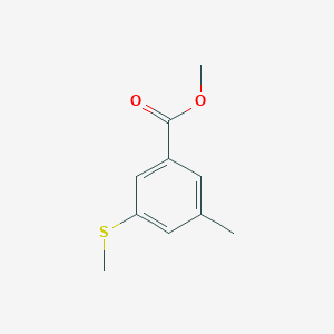 molecular formula C10H12O2S B14759975 Methyl 3-methyl-5-(methylthio)benzoate 