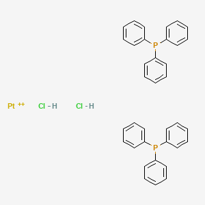 molecular formula C36H32Cl2P2Pt+2 B14760009 Dichlorobis(triphenylphosphine)platinum (II) 