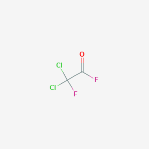 molecular formula C2Cl2F2O B14760074 Acetyl fluoride, dichlorofluoro- CAS No. 354-18-7
