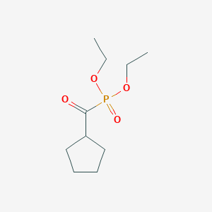 molecular formula C10H19O4P B14760159 Diethyl (cyclopentanecarbonyl)phosphonate CAS No. 1490-10-4